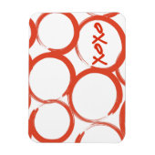 Valentijn gekleurd XOXO Magneet (Verticaal)