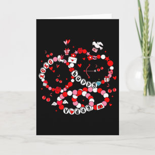 Valentijn Gelukkig Xoxo V-dag Vriendschapsarmbande Kaart