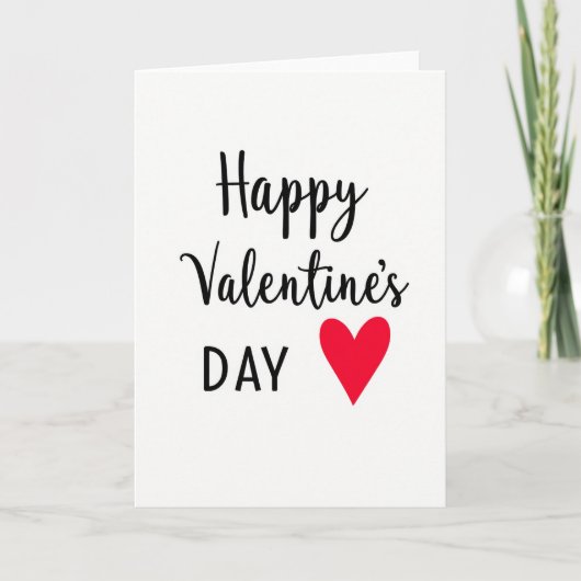 Valentijn Gelukkige Dag Kaart (Voorkant)