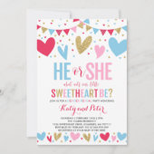 Valentijn Genderkwesties onthullen feest en onthul Kaart (Voorkant)