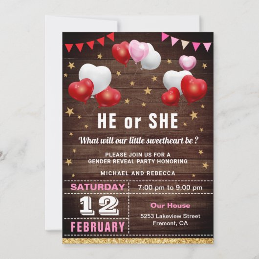 Valentijn Genderpartij Kaart (Voorkant)