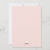 Valentijn Geometric Faux Roos Gold Foil | Roze Feestdagenkaart (Achterkant)