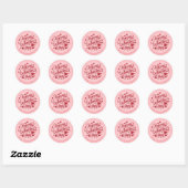 Valentijn gepersonaliseerde naam ronde Stickers (Vel)