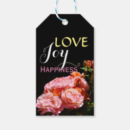 Valentijn geschenk labels Liefde Joy Happiness Pin Cadeaulabel