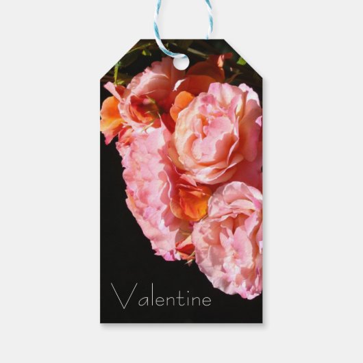 Valentijn geschenk labels Liefde Joy Happiness Pin Cadeaulabel (Achterkant)