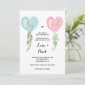 Valentijn Geslacht onthullen Kaart (Staand voorkant)