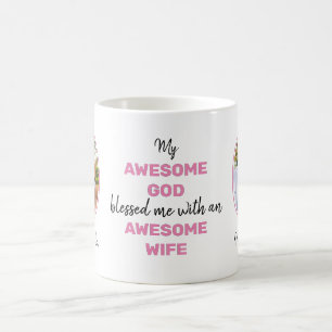 Valentijn GEWELDIGE GOD GEWELDIGE VROUW Foto Koffiemok