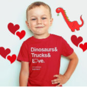 valentijn gezegden kinder dinosaurus tshirts
