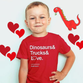 valentijn gezegden kinder dinosaurus tshirts