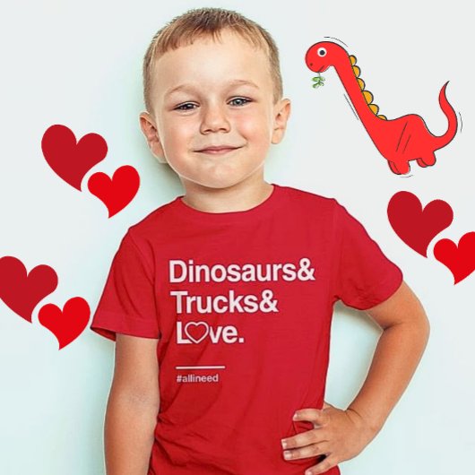 valentijn gezegden kinder dinosaurus tshirts