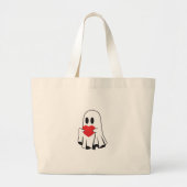 valentijn ghost grote tote bag (Voorkant)