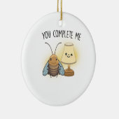 Valentijn Gift Bee You Complete Me Keramisch Ornament (Rechts)