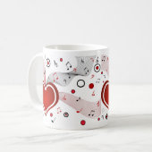 Valentijn Gift Idea Love Music Mok (Voorkant links)