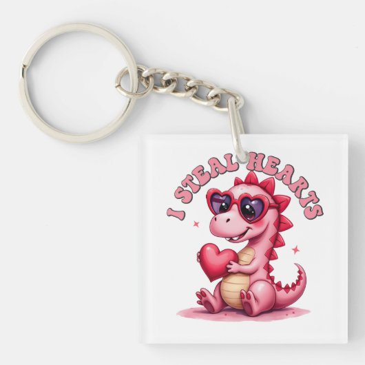 Valentijn Gift | Ik steel harten Sleutelhanger (voorkant)