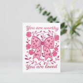 Valentijn Gift | Je bent geliefd Briefkaart (Staand voorkant)