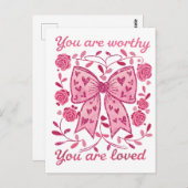 Valentijn Gift | Je bent geliefd Briefkaart (Voorkant / Achterkant)