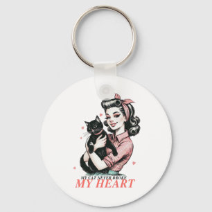 Valentijn Gift   Mijn kat heeft mijn hart nooit ge Sleutelhanger