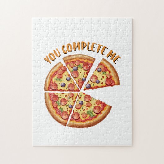 Valentijn Gift Pizza Je maakt me compleet Legpuzzel (Verticaal)