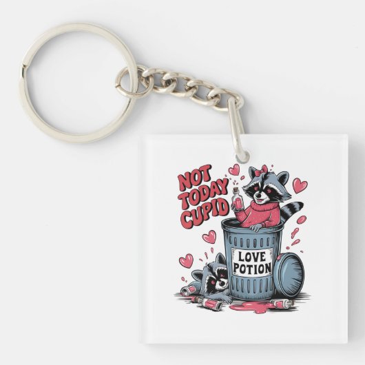 Valentijn Gift | Vandaag geen Cupido Sleutelhanger (voorkant)