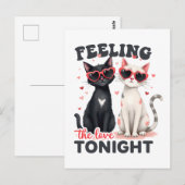 Valentijn Gift | Voel de liefde vanavond Briefkaart (Voorkant / Achterkant)