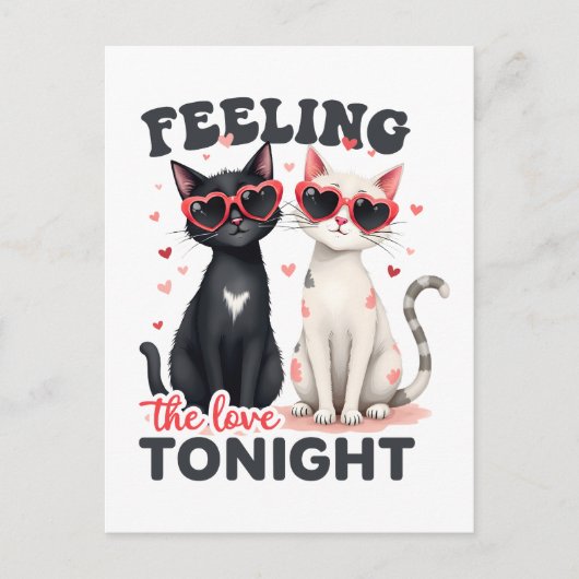 Valentijn Gift | Voel de liefde vanavond Briefkaart (Voorkant)