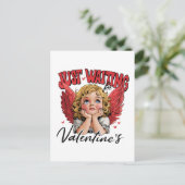 Valentijn Gift | Wachten op Valentijn Briefkaart (Staand voorkant)