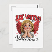 Valentijn Gift | Wachten op Valentijn Briefkaart (Voorkant / Achterkant)