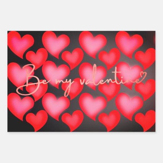 Valentijn Gift Wrapping Inpakpapier Vel (Voorkant)