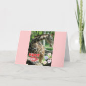 Valentijn Giraffe Feestdagen Kaart (Voorkant)