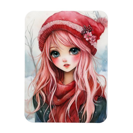 Valentijn Girl Magneet (Verticaal)