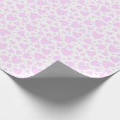 Valentijn Girly Pastel Pink Love Hearts Cadeaupapier (Hoek)