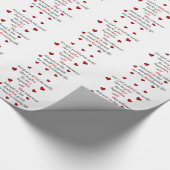 Valentijn glanzend opvulpapier, 2' x 6' rollen cadeaupapier (Hoek)