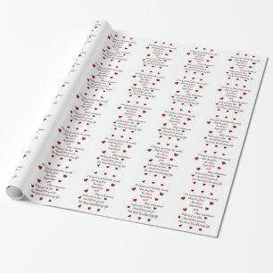 Valentijn glanzend opvulpapier, 2' x 6' rollen cadeaupapier