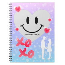 Valentijn Glas Hart Ballon Bubblegum Paar