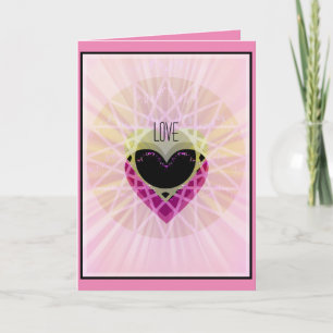Valentijn Glas in lood Feestdagen Kaart