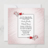 Valentijn Glitter Wedding Uitnodiging (Voorkant)