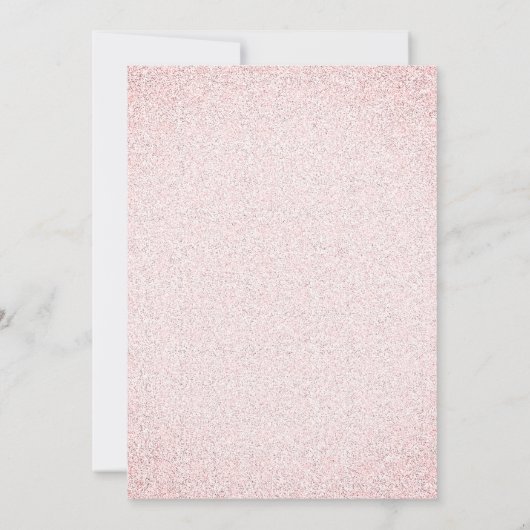 Valentijn Glitter Wedding Uitnodiging (Achterkant)