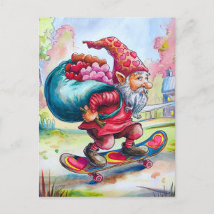 Valentijn Gnome Briefkaart