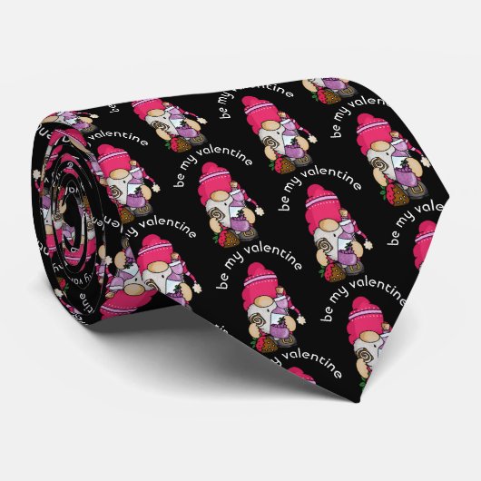 Valentijn Gnome en Wijn Stropdas (Opgerold)