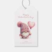 Valentijn Gnome Gift Labels Cadeaulabel (Voorkant)