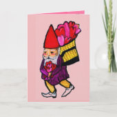 VALENTIJN GNOME-kaart Feestdagen Kaart (Voorkant)