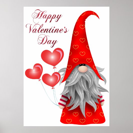 Valentijn Gnome Poster (Voorkant)