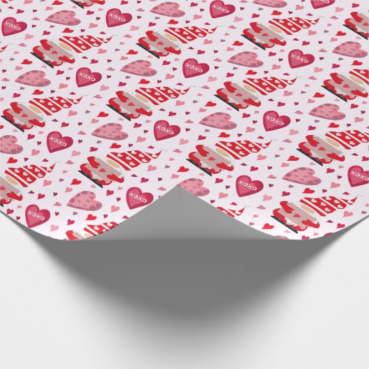 Valentijn Gnomes Cadeaupapier (Hoek)