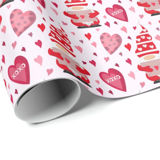 Valentijn Gnomes Cadeaupapier (Rol Hoek)