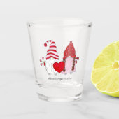 Valentijn Gnomes een liefde zoals gnoom andere Shot Glas (Voorkant)