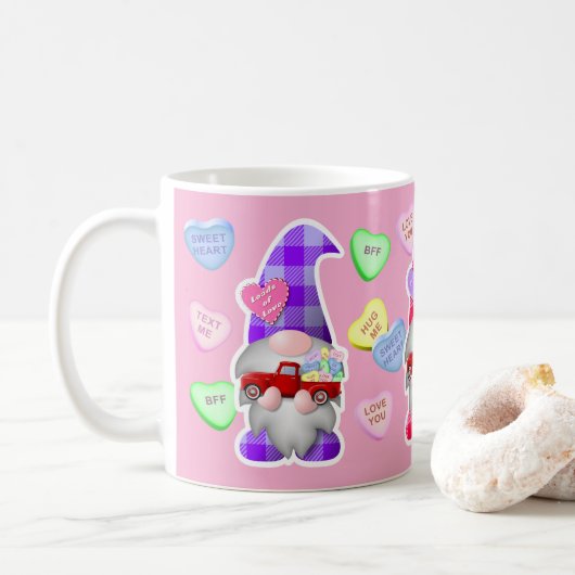 Valentijn Gnomes Koffiemok (Met donut)