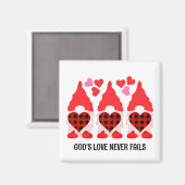 VALENTIJN GNOMES liefde nooit mislukt Magneet (Voorkant / Achterkant)