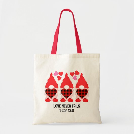 VALENTIJN GNOMES liefde nooit mislukt Tote Bag (Voorkant)
