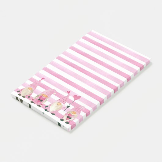 Valentijn Gnomes Post-it® Notes (Schuin)