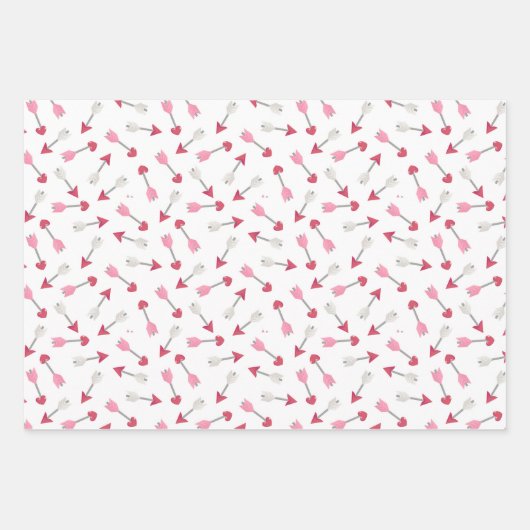 Valentijn Gnoome Heart Wrapping Paper Set van 3 (Voorkant 3)